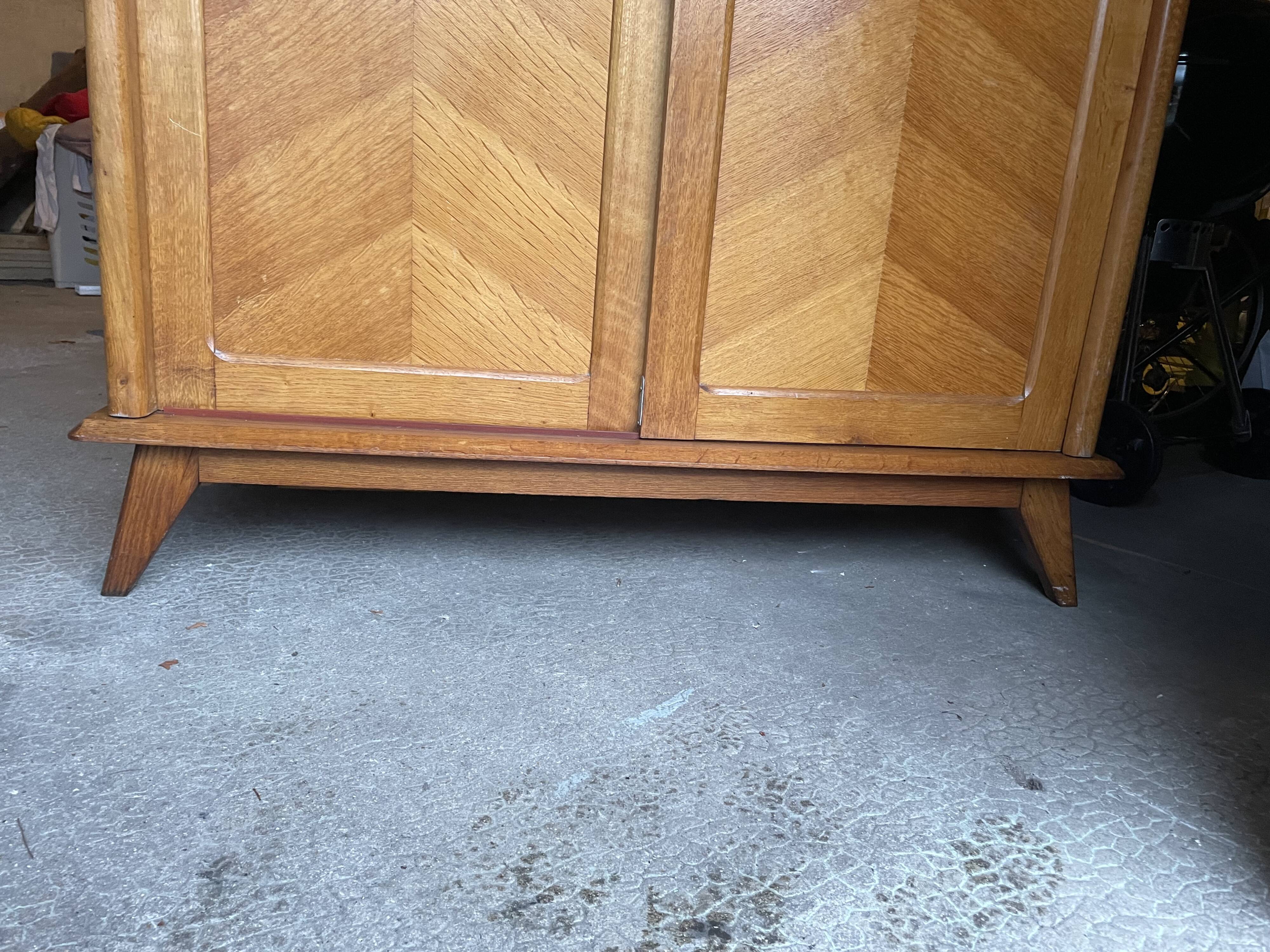 Vintage compass feet cabinet