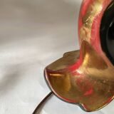 Earthenware lamp, 2 M fabric cable, paper lampshade