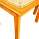 Set of 4 vintage chairs in solid ash and cane