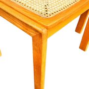 Set of 4 vintage chairs in solid ash and cane