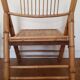 Bamboo and rattan folding chair