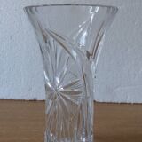 chiseled crystal vase