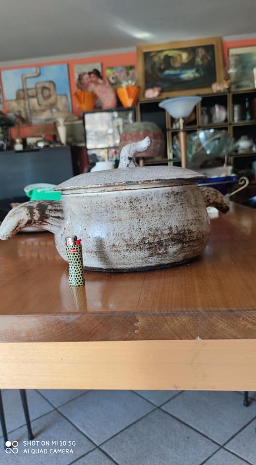 Ceramic soup tureen from Vallauris, circa 1960