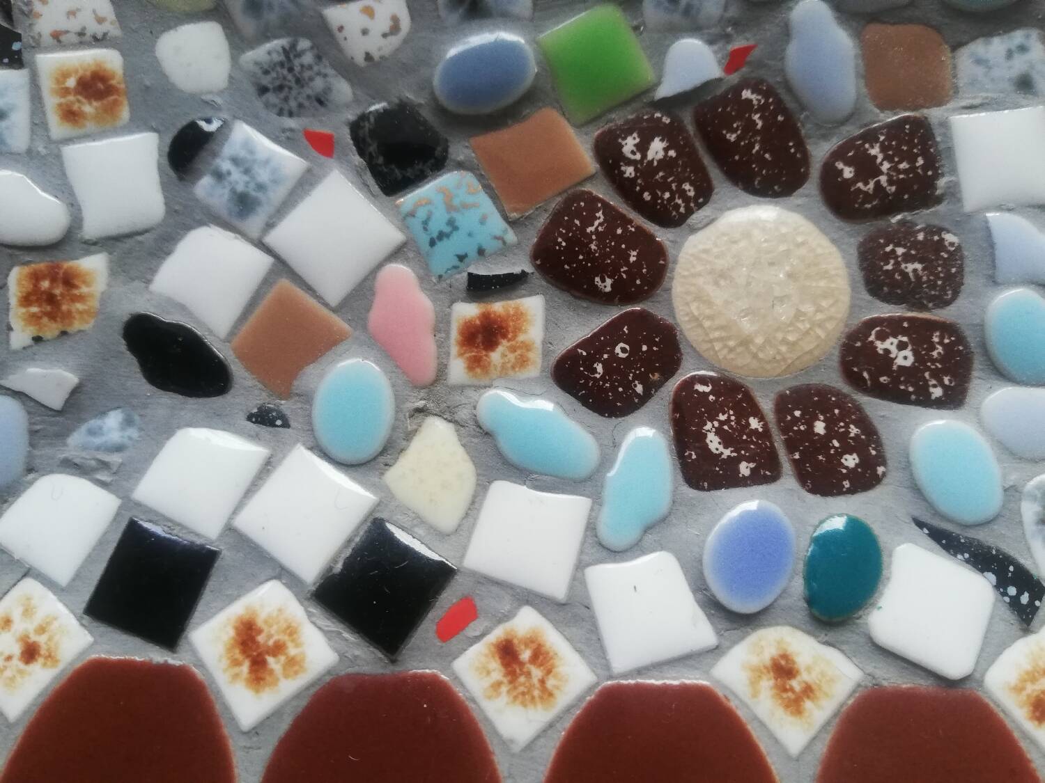 Petit plat de service mosaïque Vintage