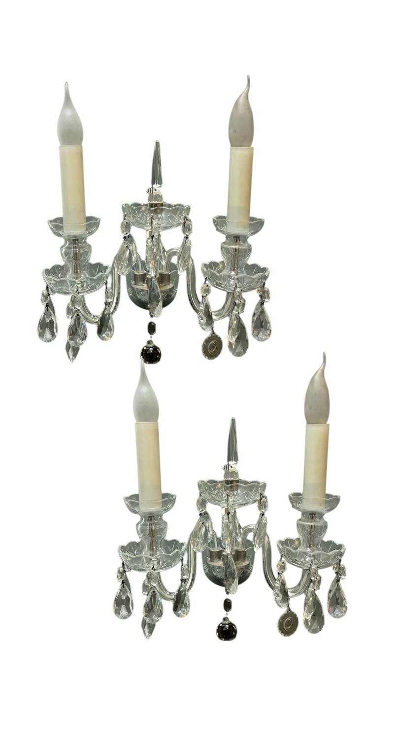 Crystal Bohemian Sconces Set of 2 
