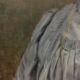 Portrait woman with blue eyes, oil on canvas signed J Bernard 1929