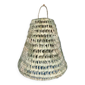 Handcrafted conical pendant light