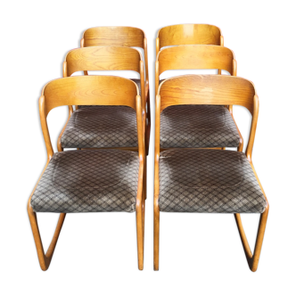 Suite de 6 chaises Baumann