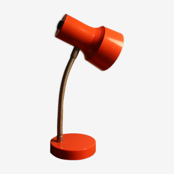 Red desk lamp "veb narva" made in ddr 70's