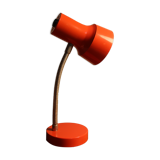 Red desk lamp "veb narva" made in ddr 70's