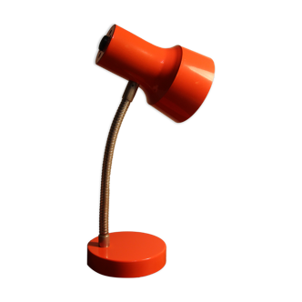 Red desk lamp "veb narva" made in ddr 70's