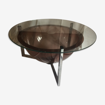 Table basse space âge 1970