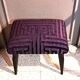 Tabouret repose pied bois restauration tapissière XX meuble d'appoint