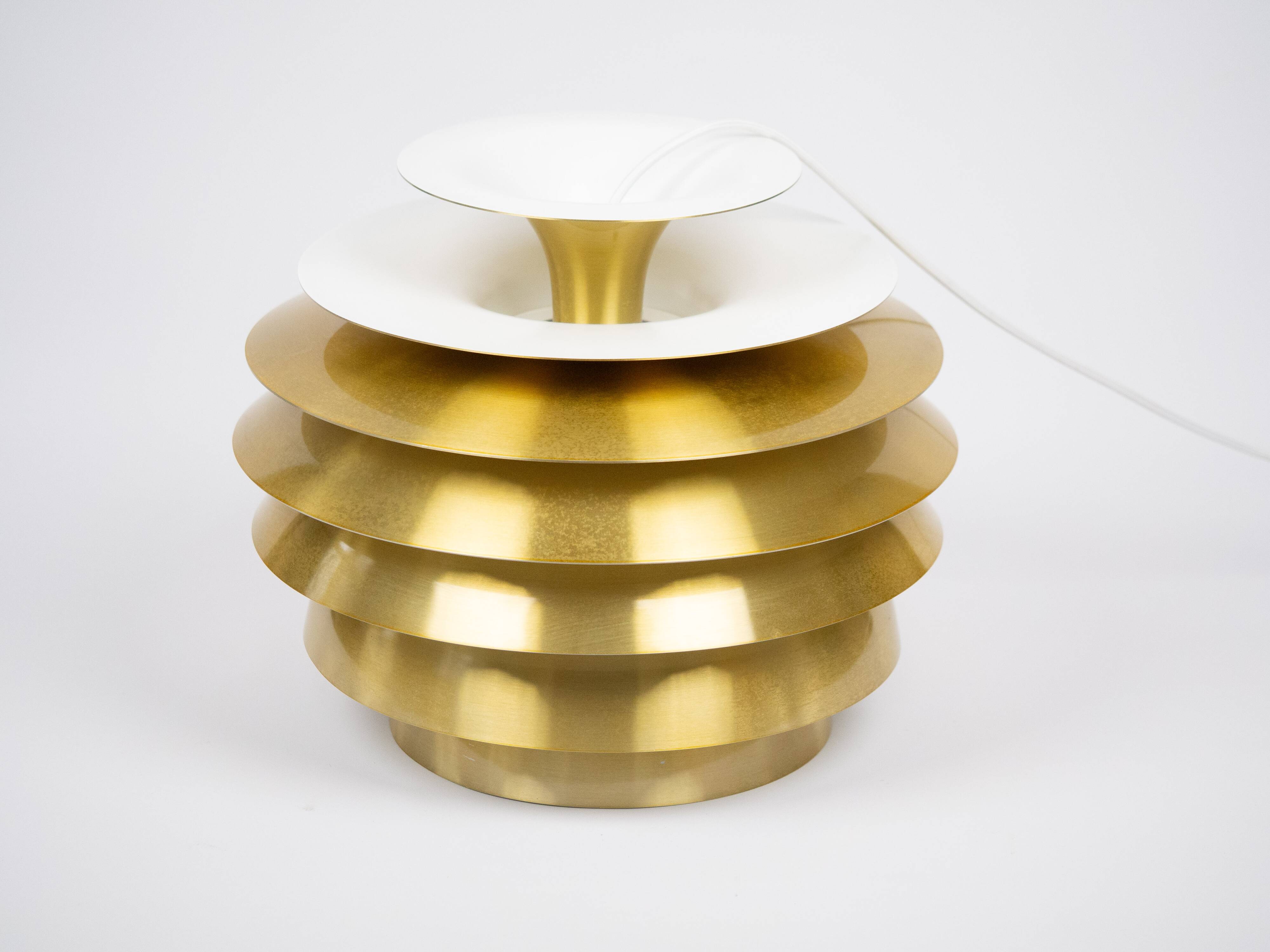 Lampe suspendue vintage danoise Barcelona par Bent Karlby, Lyfa, années 1960.