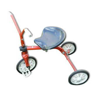 Old tricycle 2-3 years (for toddlers), red metal, vintage 70s