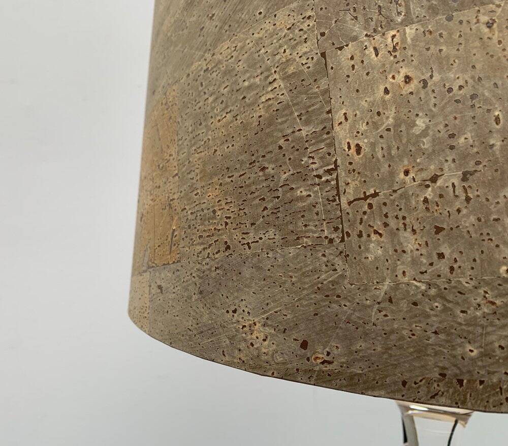Mid-century German Tiffany glass table lamp by Ingo Maurer, 1960s.