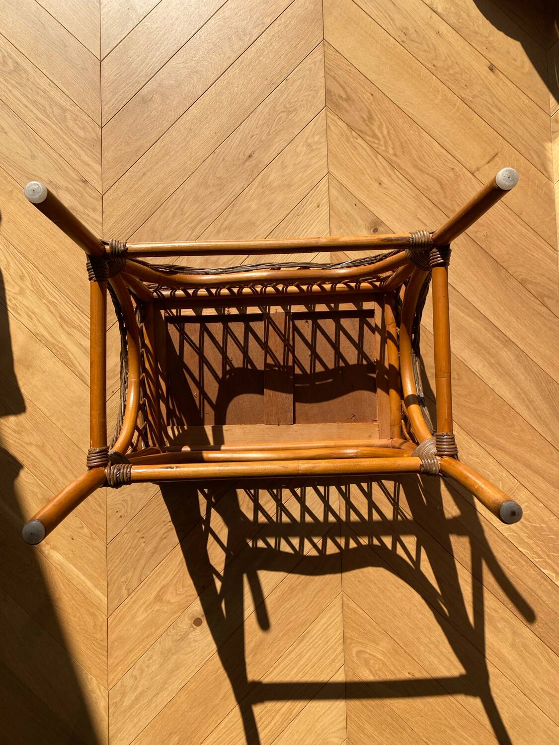 Small coffee table in rattan