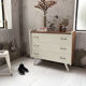 Commode vintage blanche