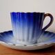 Blue cup Digoin Sarreguemines
