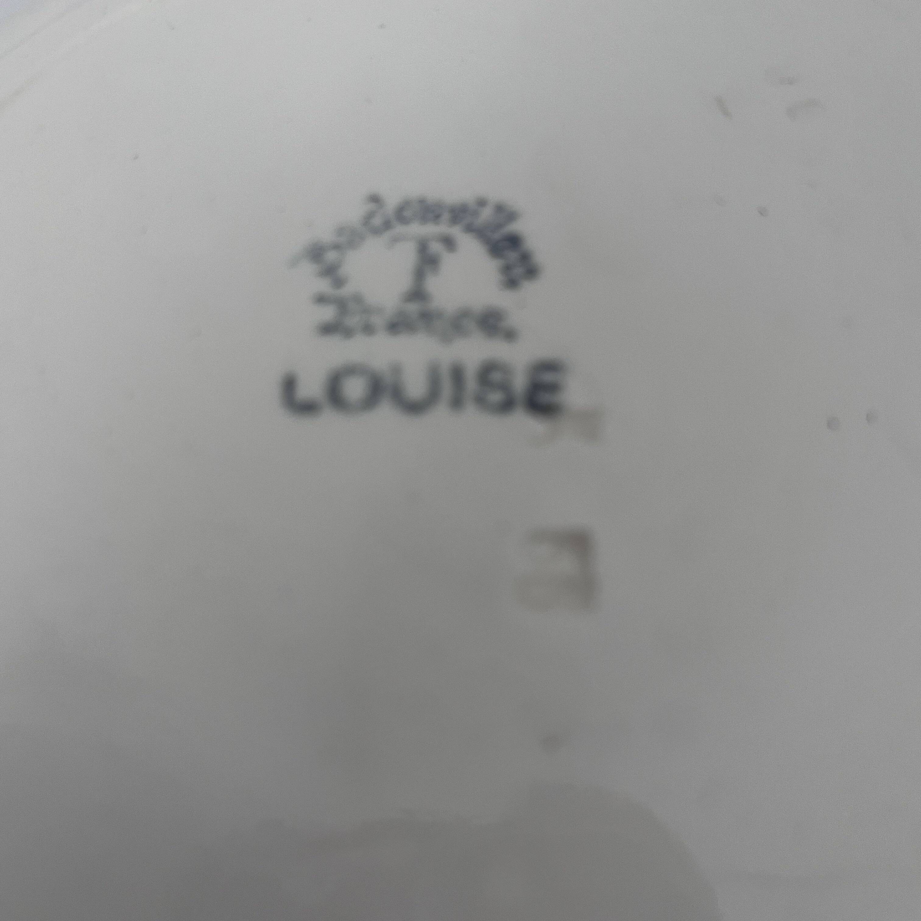 10 deep plates - Badonviller, Louise service