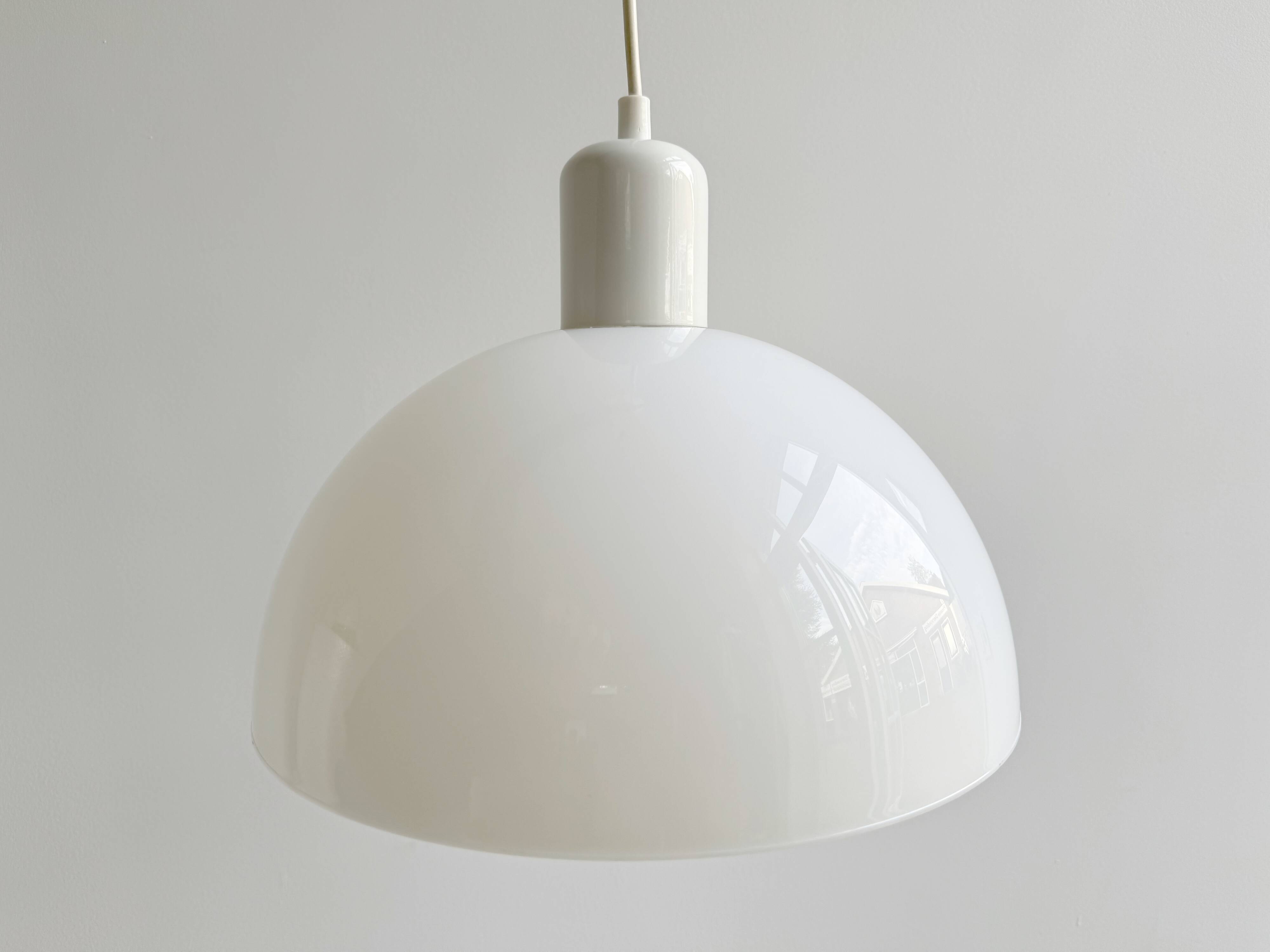 Space Age acrylic mushroom hanging lamp