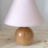 Walnut wood ball lamp