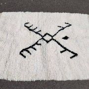 Petit tapis berbère fait main traditionnelle 100-200 cm