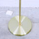 Lampadaire articulé en métal doré