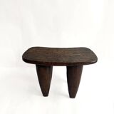 African Senufo Sculptural Stool M in Solid Wood – Organic Design