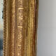 Old mirror louis Philippe gilded gold leaf pediment angels
