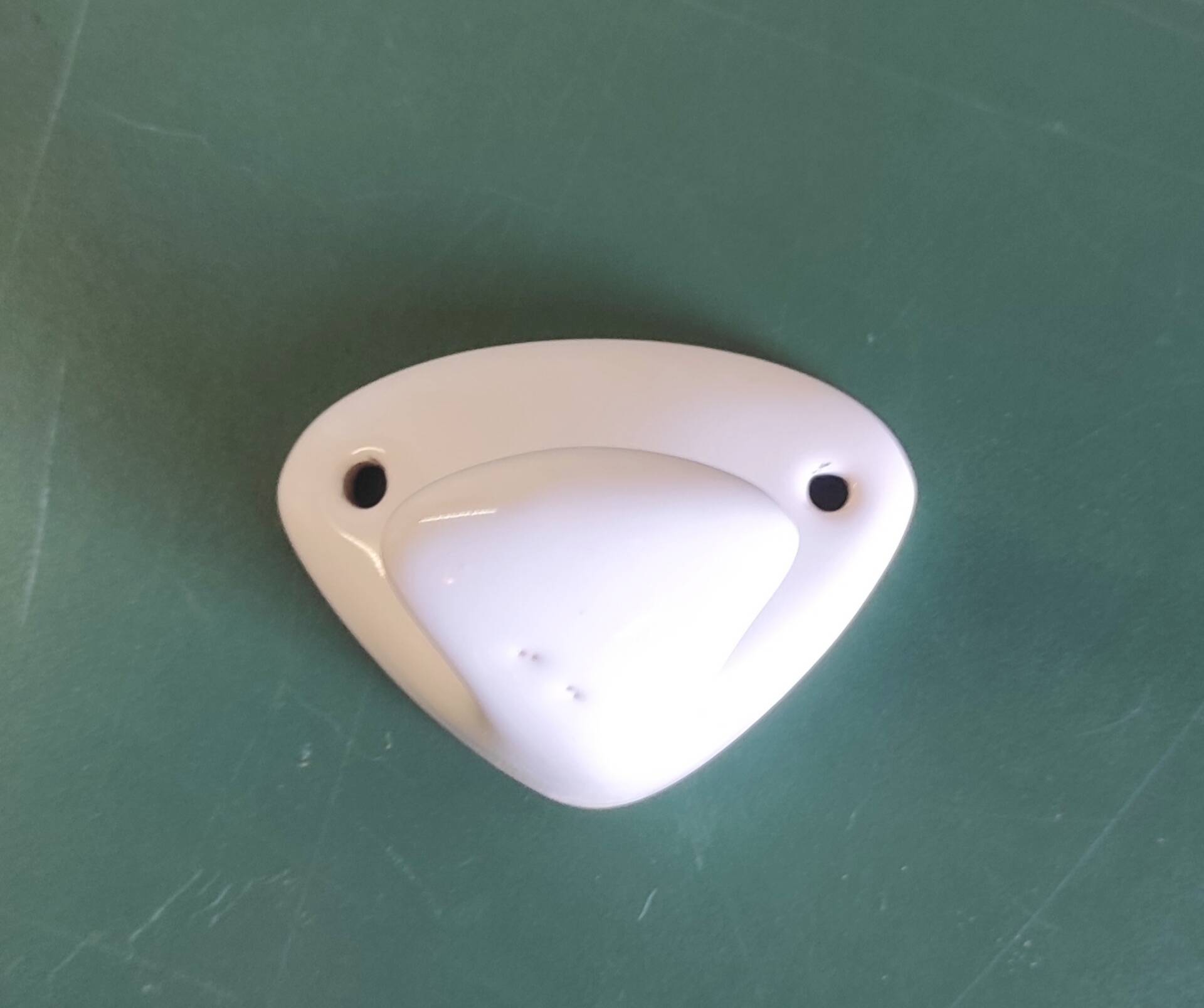 Wall-mounted coat hook in porcelain - mid 20th century