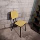 Chaise en formica jaune 1960