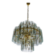 Veca cascade chandelier, 3-tiers Murano glass, Italy, 1970s