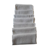 Old damask towels linen monogram