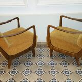 Scandinavian pair of chairs of the years 50-60 Boomerang design