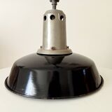 Vintage enamel industrial suspension Reflecto