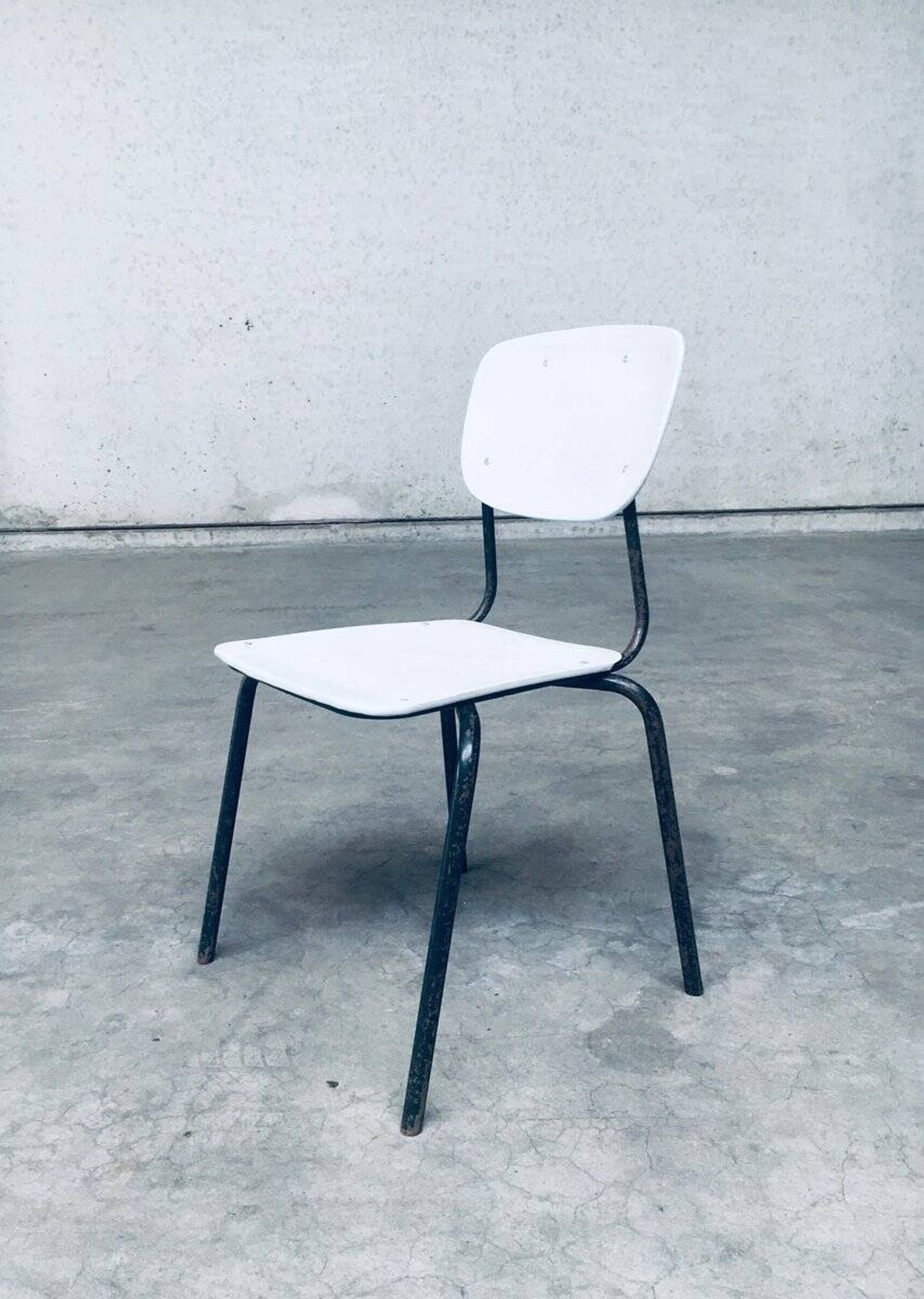 Industrial Dutch Stacking Chairs, 1960s, Set of 10