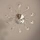 Venetian chandelier in transparent Murano glass with 10 light arms, circa 1980.