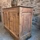 Antique French work cabinet in pine with two doors – rustic country style