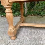 Renovated farmhouse dining table in solid oak, 20th century, 200cm