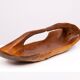 Large Carved Olive Wood Fruit basket 1970s