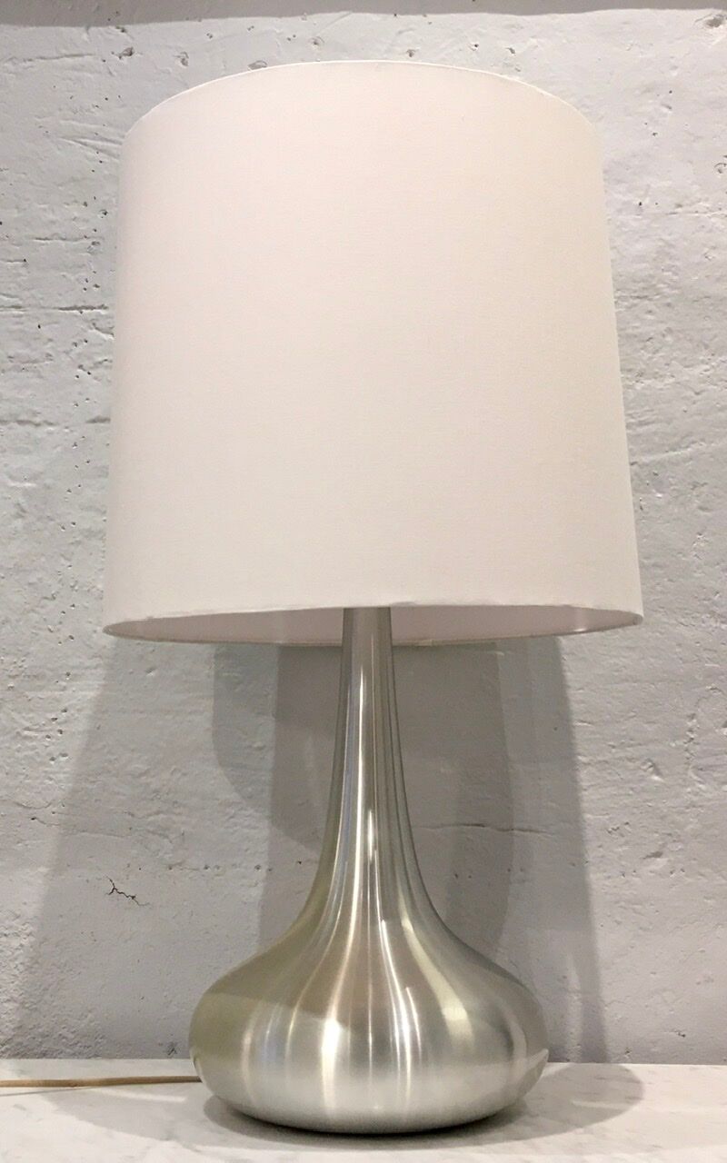Jo Hammerborg's "Orient" brushed aluminium lamps for Fog & Morup, Denmark 1968