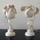 Vintage lampes des années 70 design florale