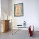 Table basse moderniste Bauhaus en acier tubulaire