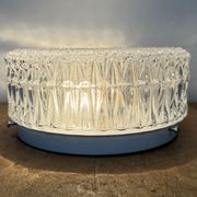 Vintage Glass Wall or Ceiling Light, 1970s