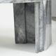 Table basse en marbre gris, 1970s