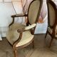 Pair of armchair medallion Louis 16 period