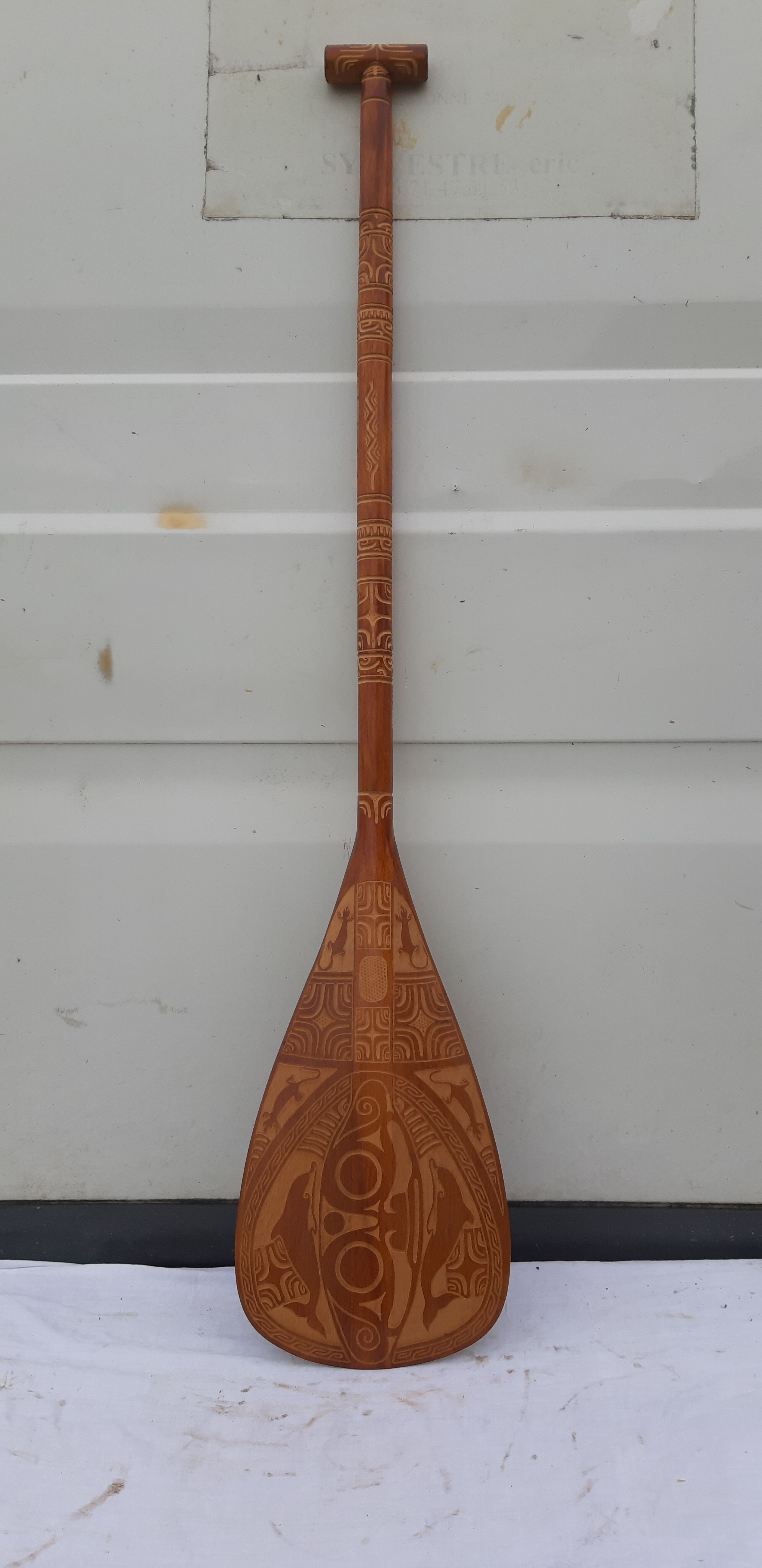 Tahitian Paddle in Exotic Wood