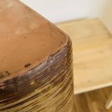 Rattan and ceramic vase