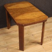 Table basse italienne en bois de noyer dans le style art déco